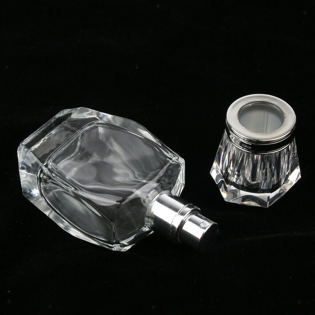 Clear Glass Refillable Empty Cosmetic Makeup Perfume Bottle Container 30ml