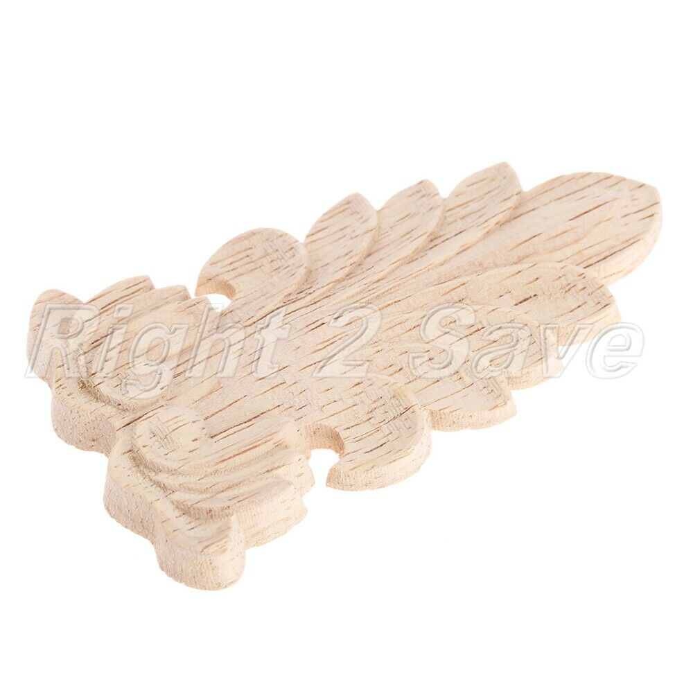 Woodcarving Corner Onlay Applique Unpainted Cabinet Furniture Decoration 1pc New