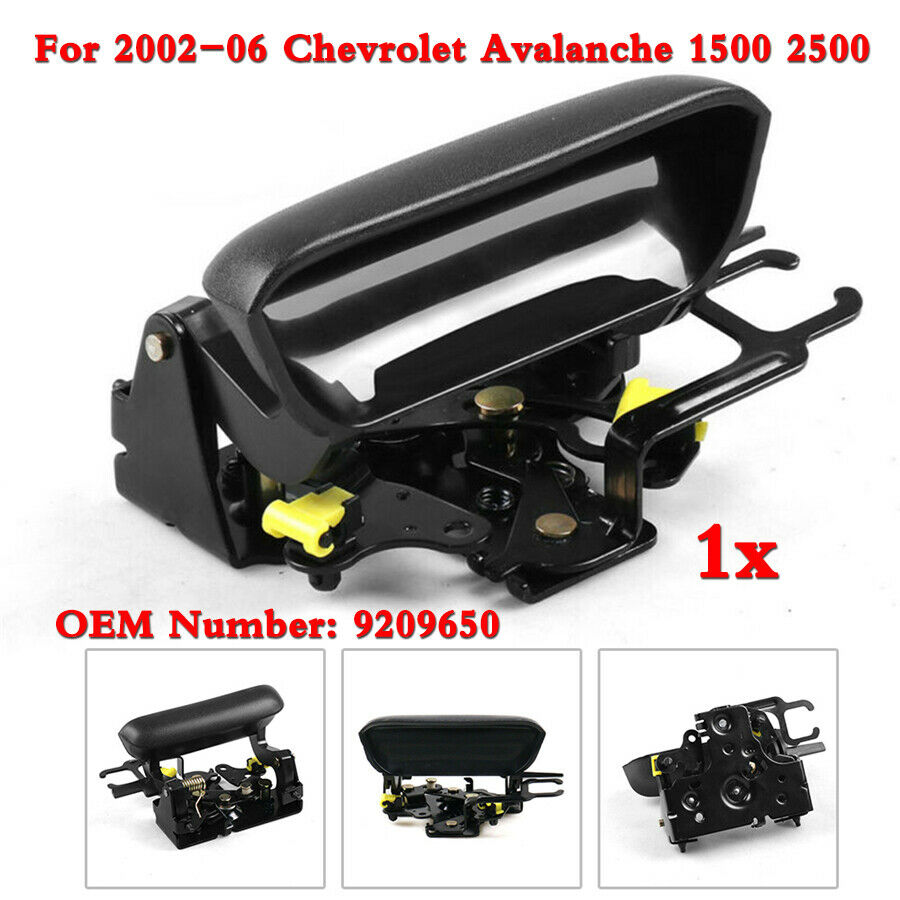 1pc Black Car Tailgate Handle #9209650 For 02-06 Chevrolet Avalanche 1500 2500
