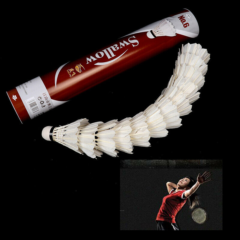 12Pcs/Lot Badminton Duck Feathers Badminton Ball Shuttlecock Sports AccessorBDA