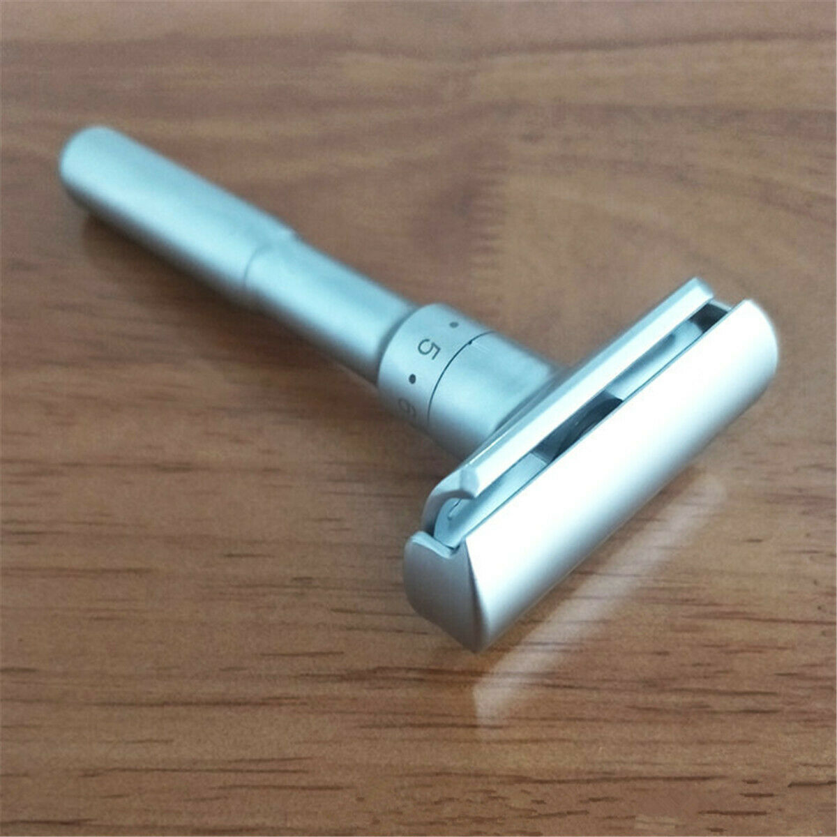 Men Adjustable Double Edge Shaving Safety Razor Shaver With 5pcs Blades Zinc