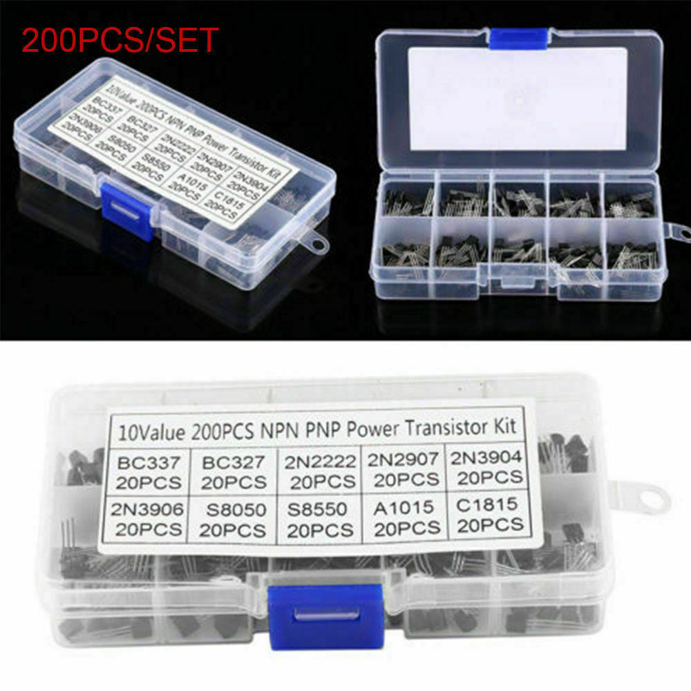 Top10Values x20 200pcs Npn Pnp Puissance Transistor Kit Assortiment BoÃ®te BC337