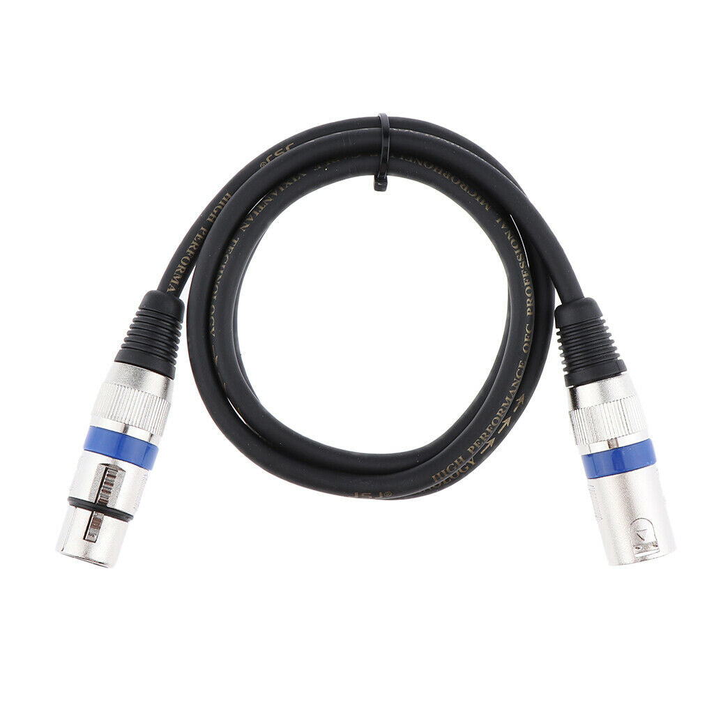 3-Pin XLR Male to Female XLR Microphone Mixer Speaker Audio Cable  1m