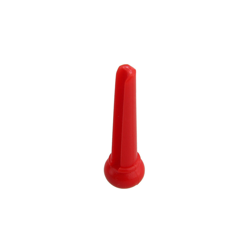 120 Pcs Acoustic Guitar Bridge Pin with White Dot Inaly Plastics Slotted Red