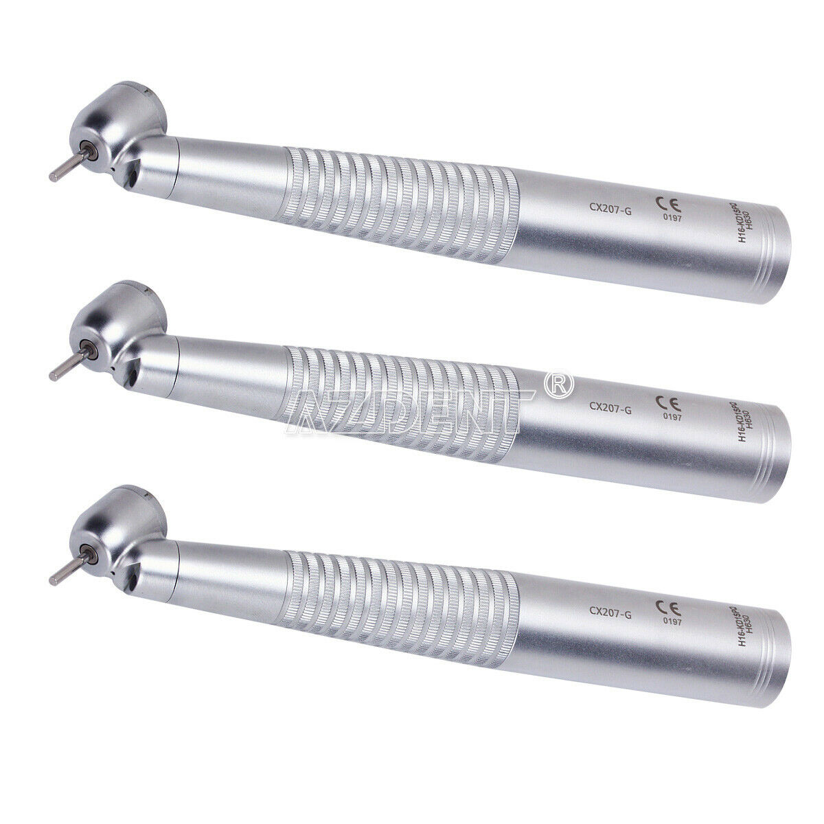 2 X Dental Surgical 45° Fiber Optic High Speed Handpiece Push No quick coupling