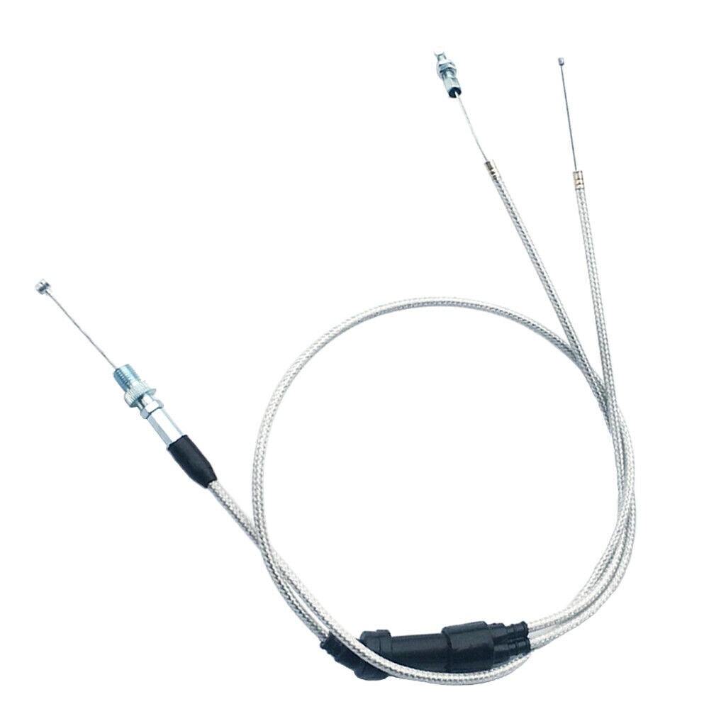 2Pcs Modified Dual Throttle Grip Cable for KEIHIN PZ30mm Accelerate Carb