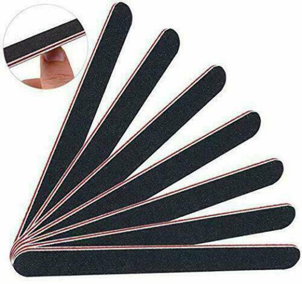 10PCS Black Nail Art Sanding File Buffer For Salon Manicure Gel Polisher Tool US