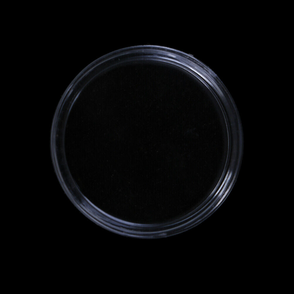 10Pcs 33mm plastic round applied clear cases coin storage capsules holde Lt