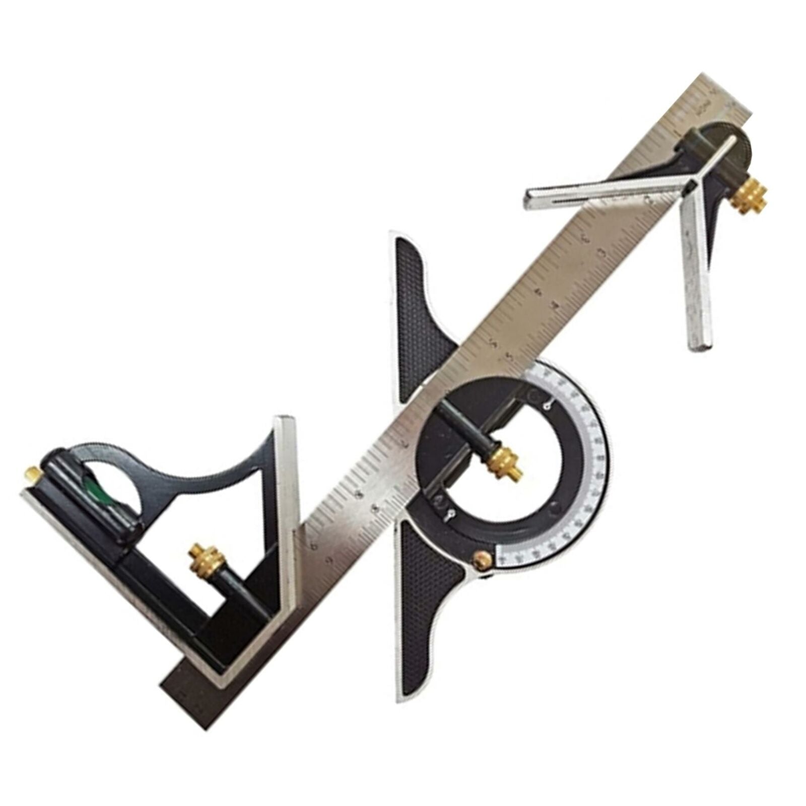 Stainless Steel Combination Square 300mm Movable Square Woodworking Angle Ruler