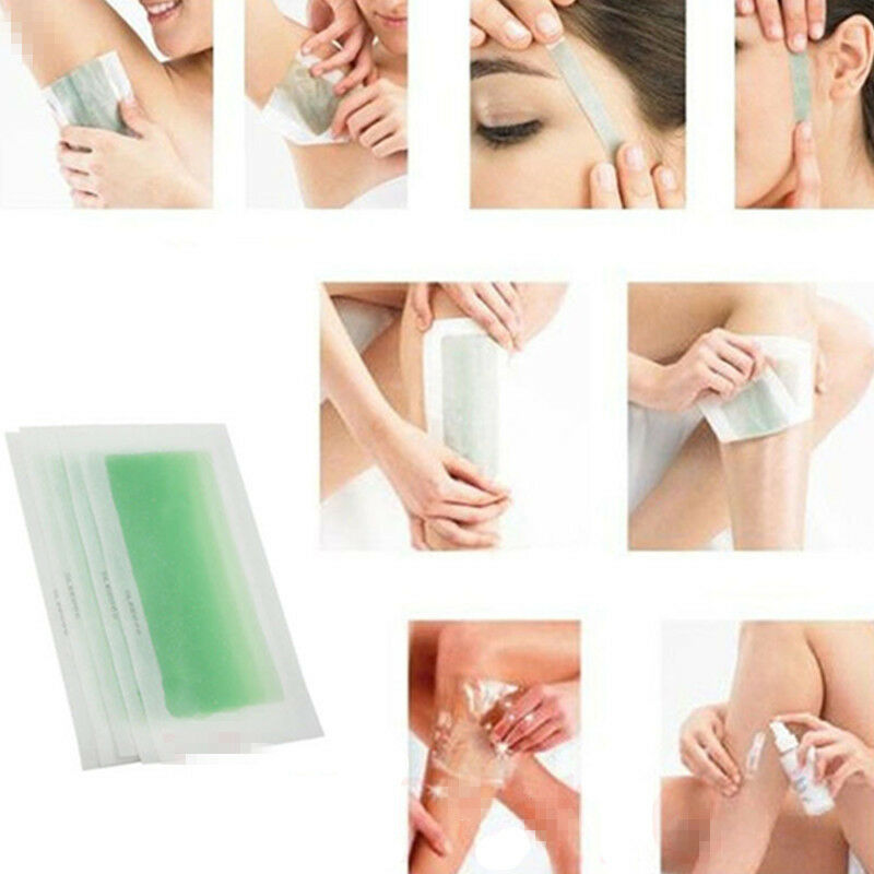 10Sides Pro Leg Body Hair Removal Depilatory Wax Strips Papers Waxing Nonwoven