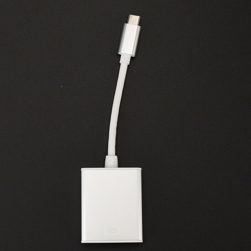 Usb C 3.1 Type C To Vga Monitor Projector Video Cable Converter Adapter  SilveX1