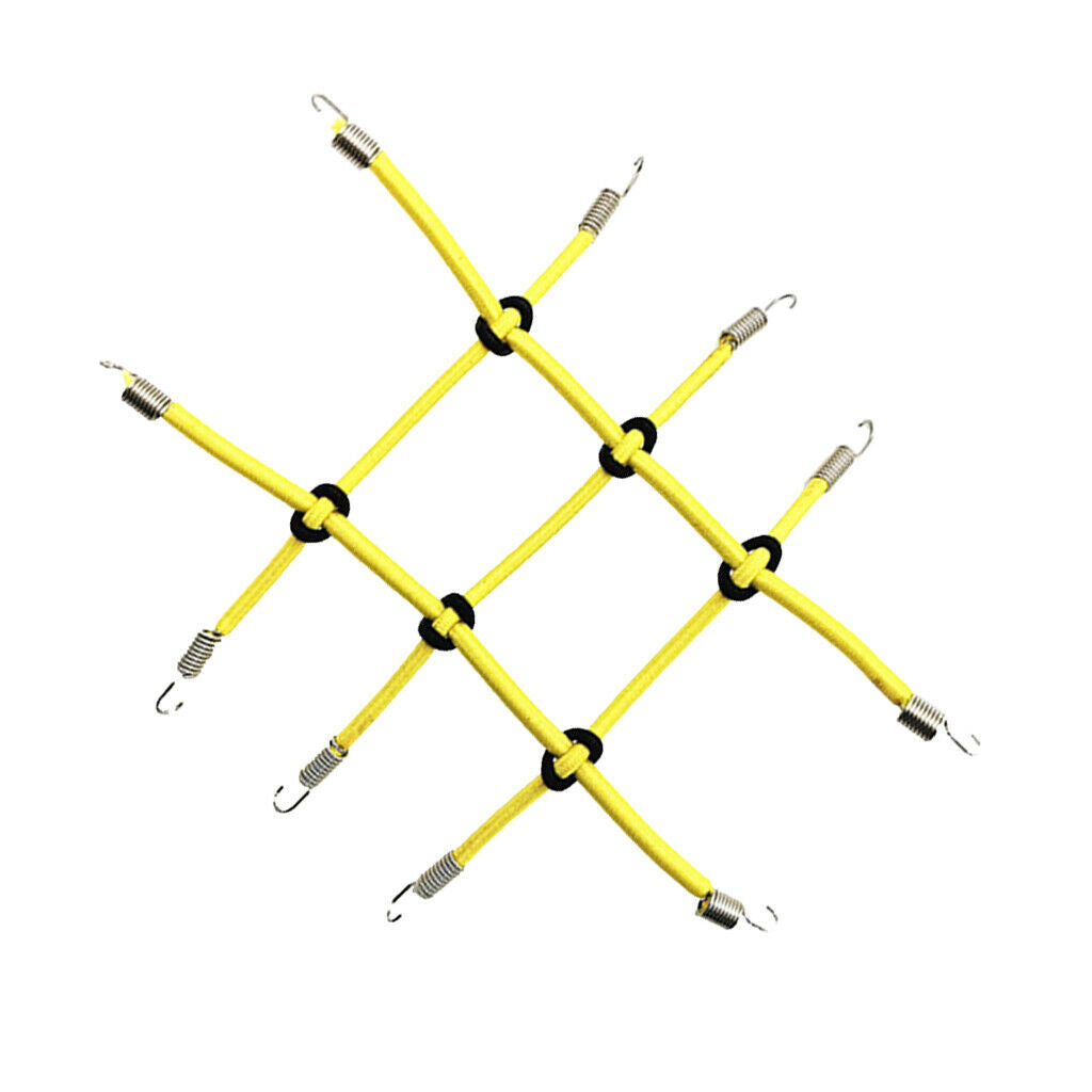 Elastic RC Rack Luggage Net w/ Hook for 1/10 RC Rock Crawler Car Yellow