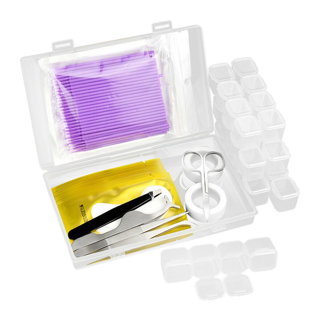 9 In 1 Individual Lash Tape Pads Micro Brush Eyelash Extension Supplies Set -