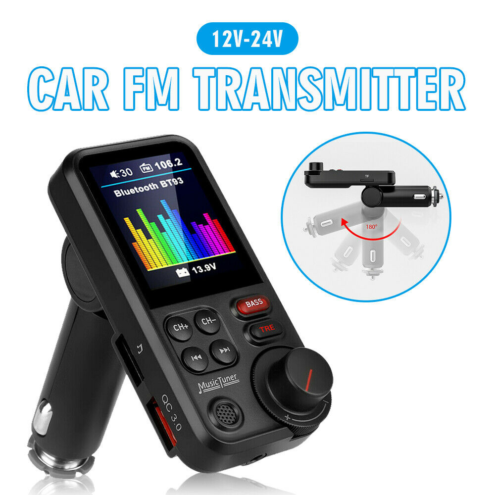 Blutooth Car FM Transmitter MP3 Player Hands free Radio Adapter 2 USB Charger