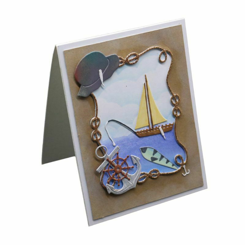 Sea Metal Cutting Dies Stencil DIY Scrapbooking Album Embossing Paper Card Craft