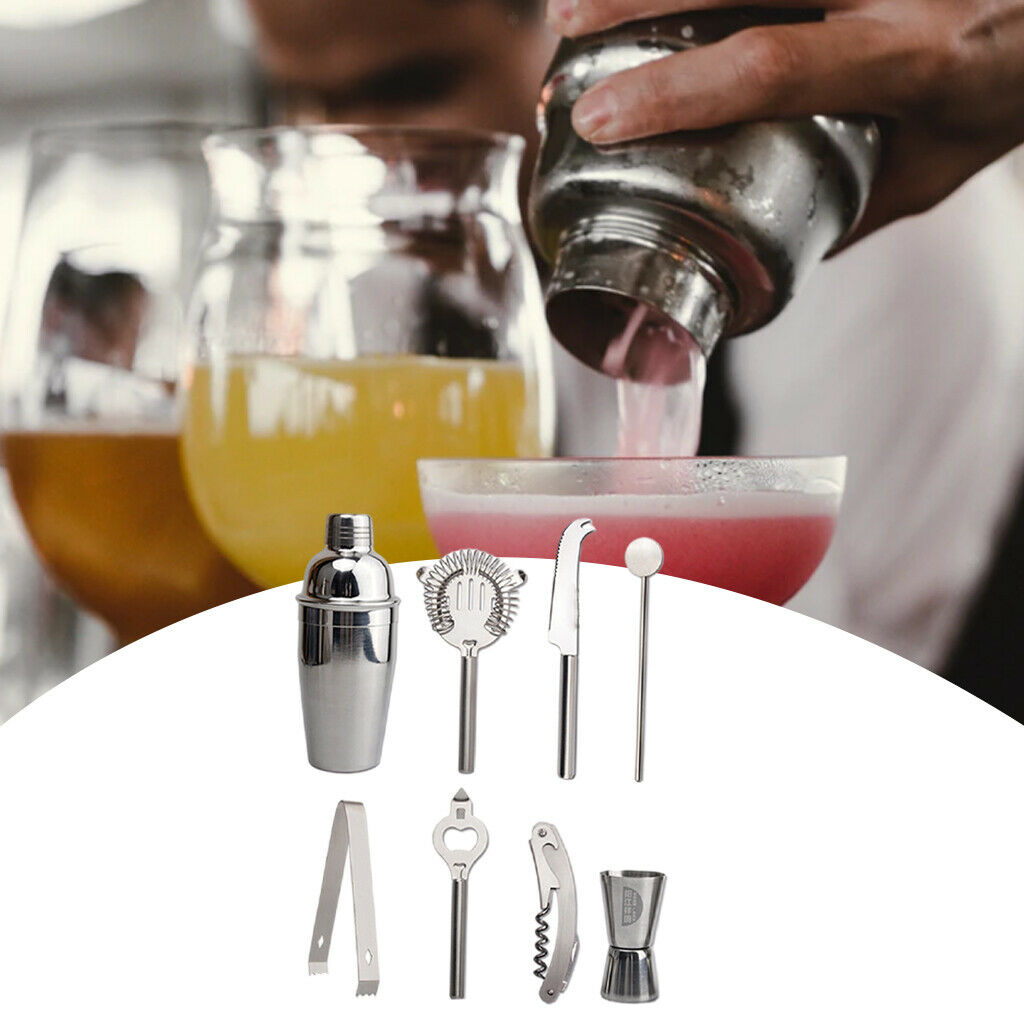 10/Set Professional Premium 304 Stainless Steel Cocktail Shaker Set Ice Tongs