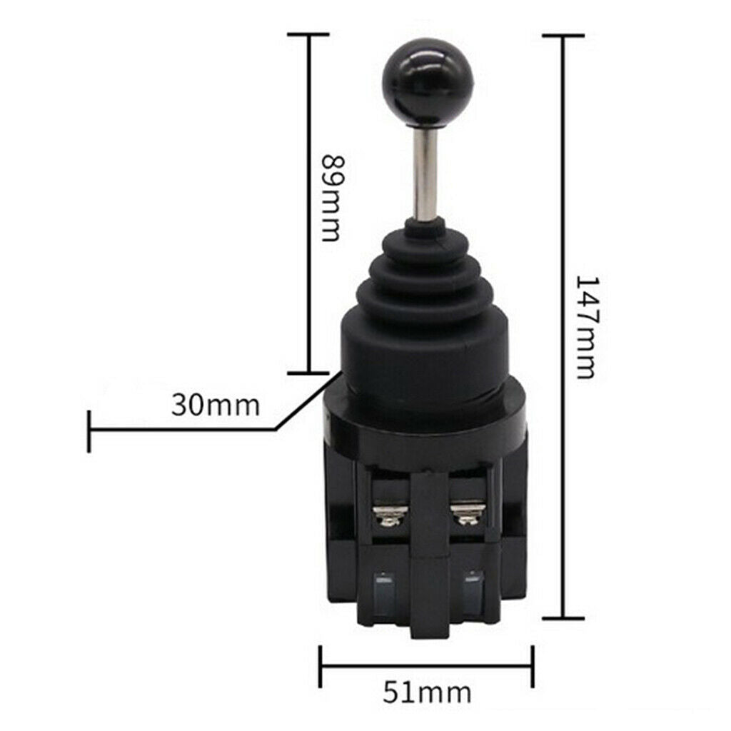 1pc Latch Joystick Cross Switch Self-reset 30mm Spacing Momentary AC380V