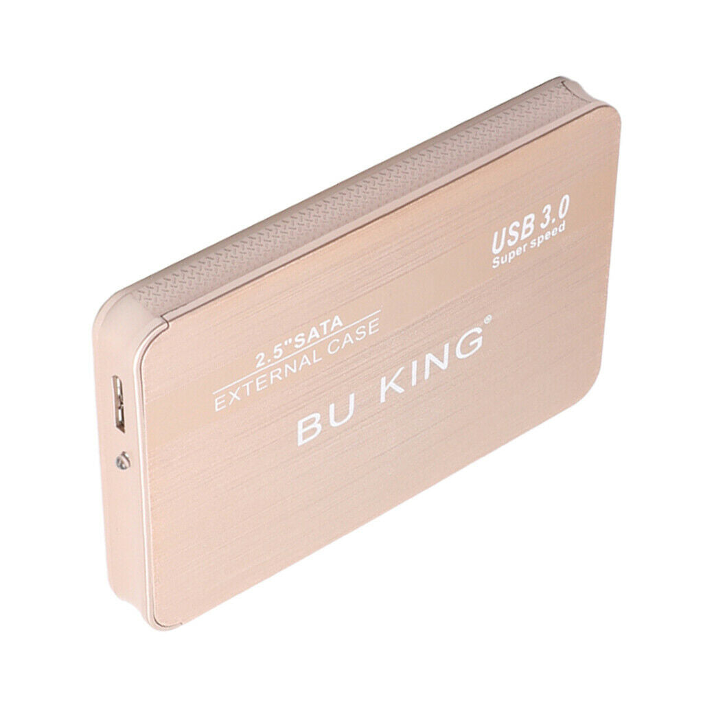 2.5'' USB 3.0 SATA Laptop 250GB External SSD HDD Hard Drive Enclosure Golden