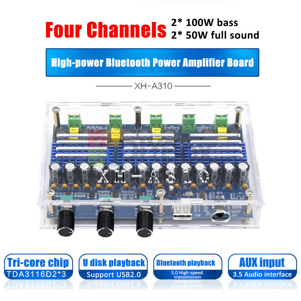 TPA3116D2 2*100W 2*50W Wireless 4.0 Audio Receiver Digital Amplifier Board New
