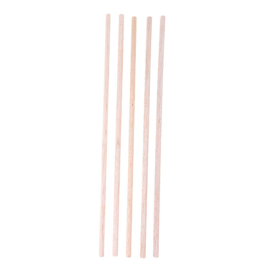 10pcs 250mm Round Balsa Wood Sticks Sanded Well for Toys Making & Carving