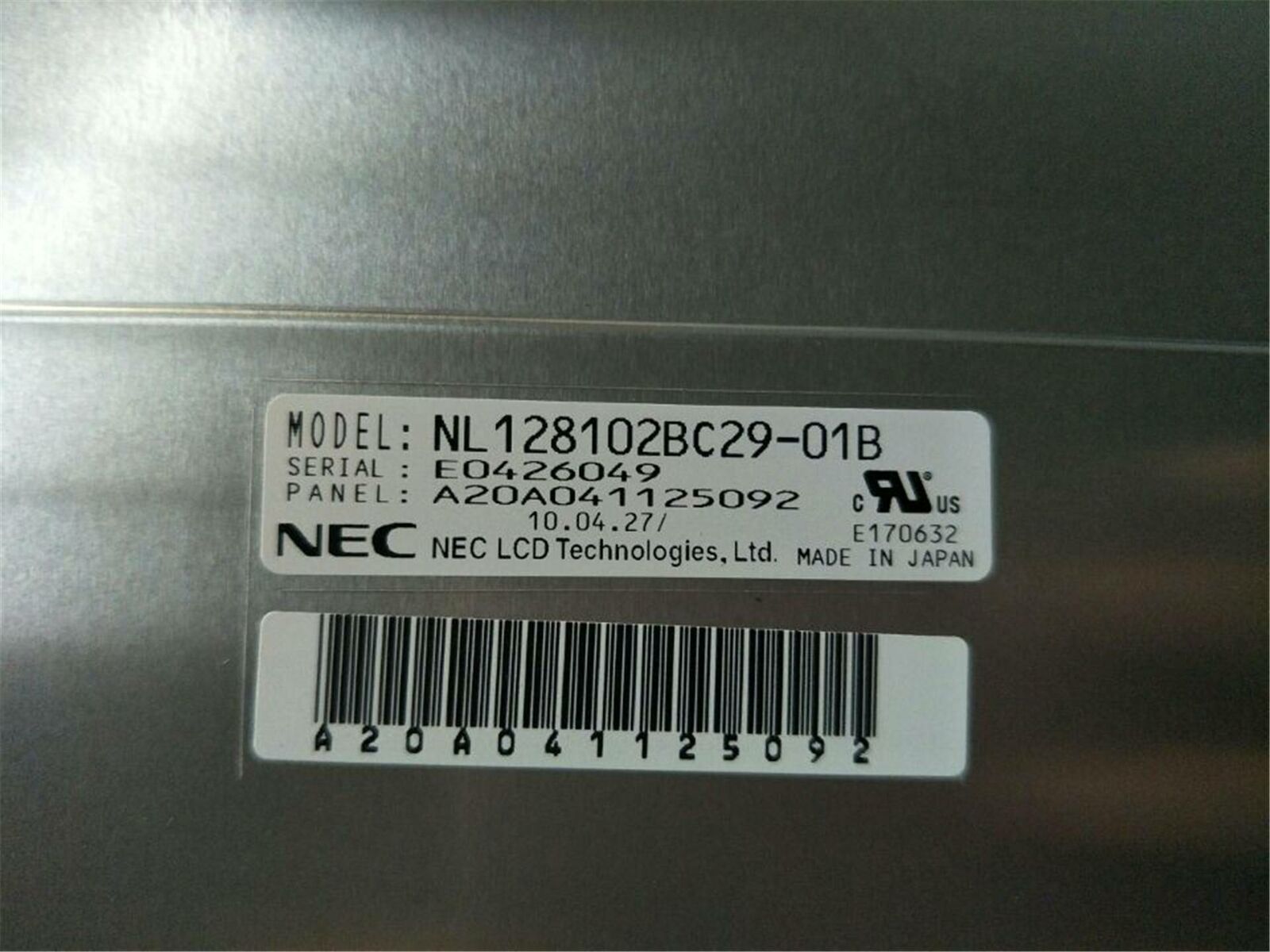 1PCS For NEC 19" NL128102BC29-01C NL128102BC29-01B LCD Screen Panel