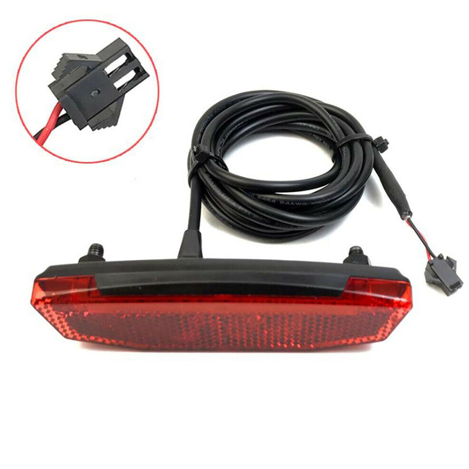 New Bicycle Tail Light E-bike LED Warning Rear Lamp Rear Tail Light 36V/48V