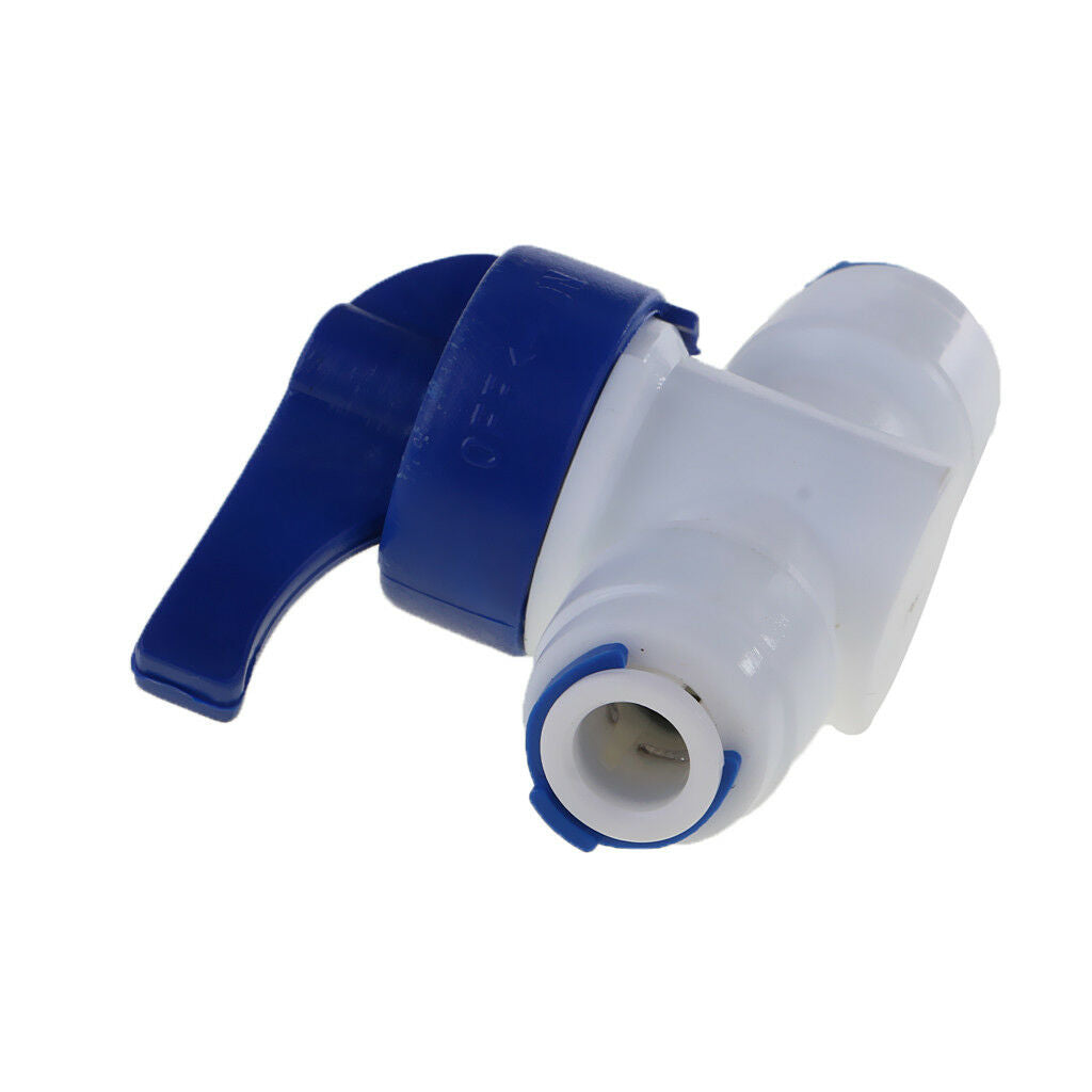 1/4" Tube 1/4" Thread Ball Valve Quick Connect Fitting for RO Water Filter