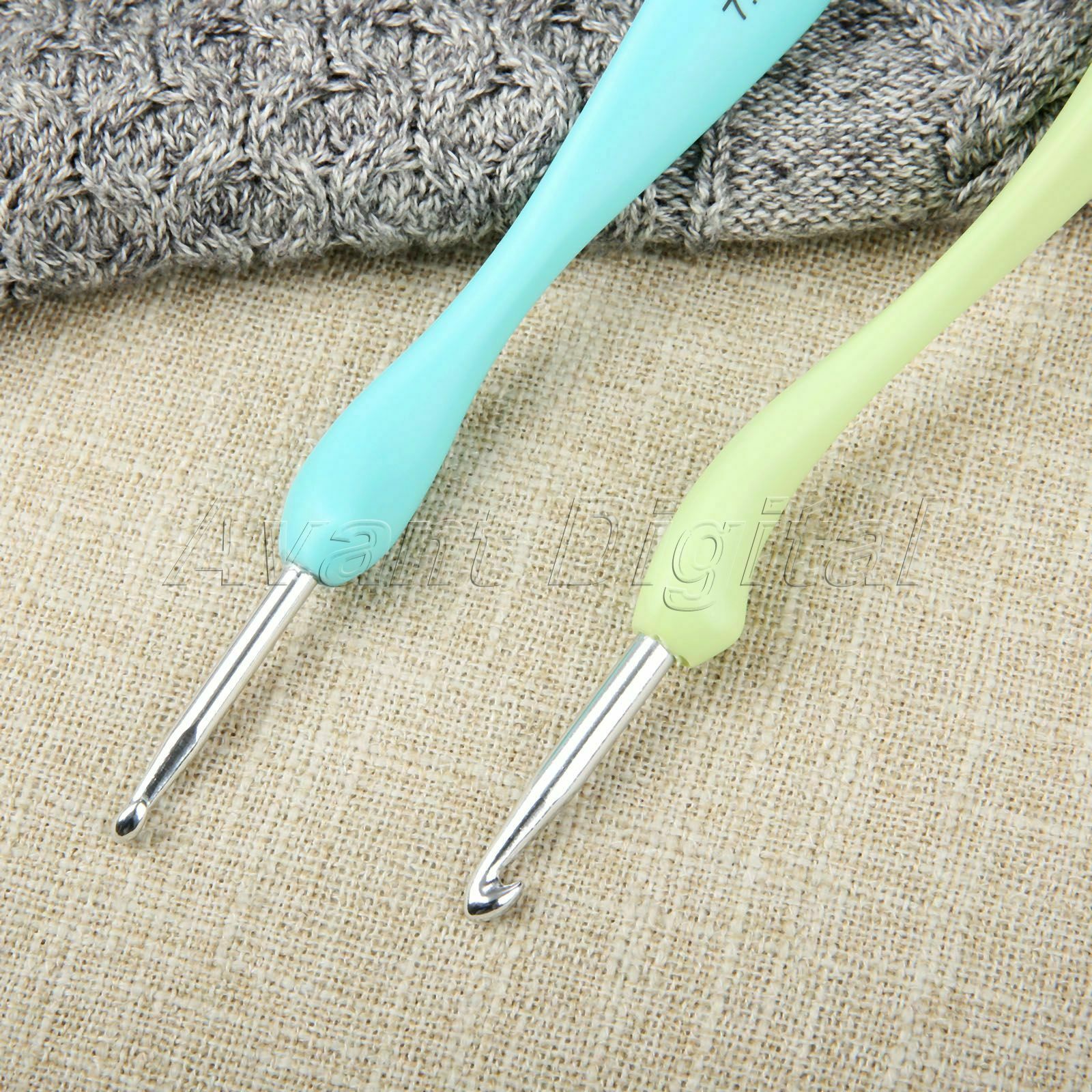 8Pcs Weaving Tool Plastic Aluminum Knitting Needles Crochet Hook 2.5mm-6mm