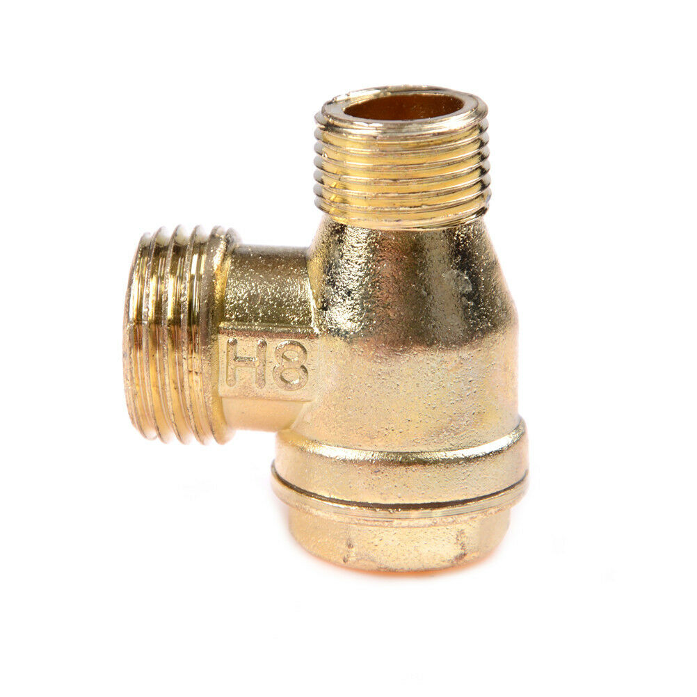 Air Compressor 3-Port Brass Male Threaded Check Valve Connector Tool  O WF