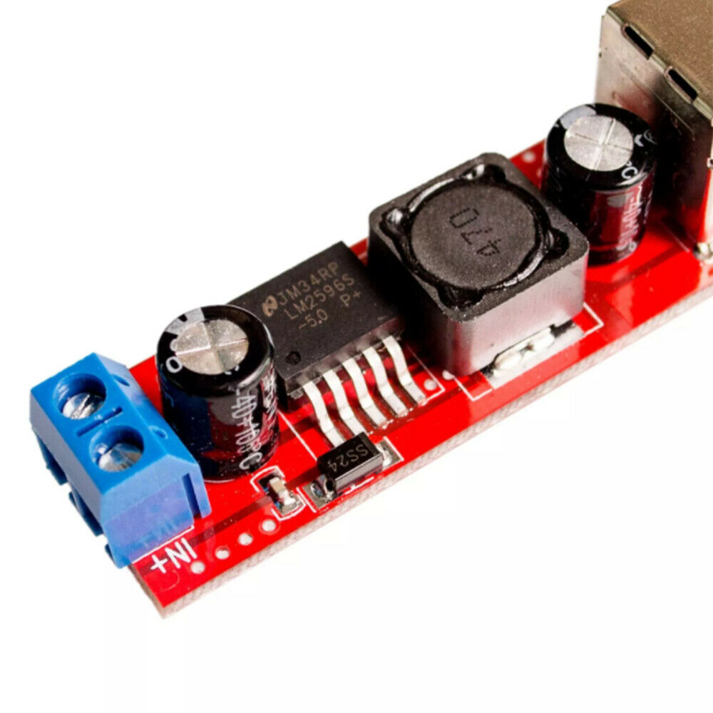 Double USB Charge DC-DC Step-down Converter Module For Vehicle Charger LM2596