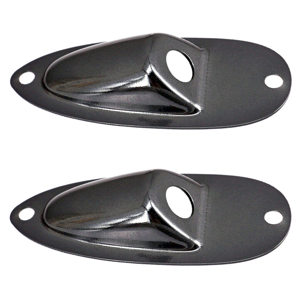 Output Input Jack Socket Plates with String Retainer for Guitar Replacement