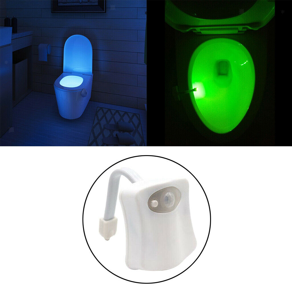 Toilet Bowl LED Backlight Smart PIR Motion Sensor Color Change 16 color