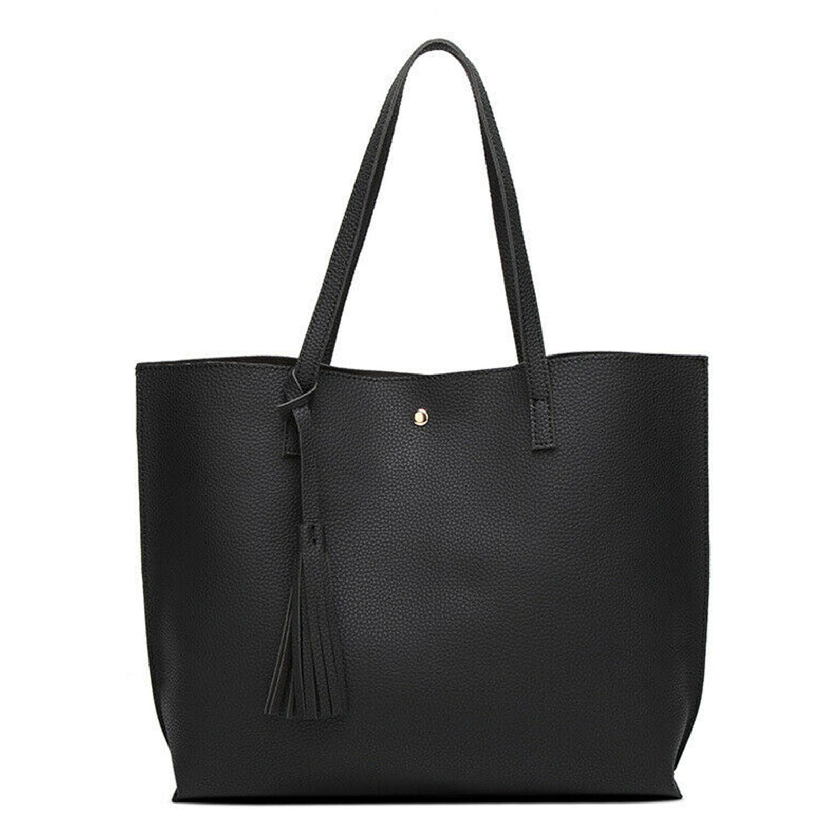 Leather Large Capacity Tassel Crossbody Bags Totes Women's Handbag Shoulder Bag