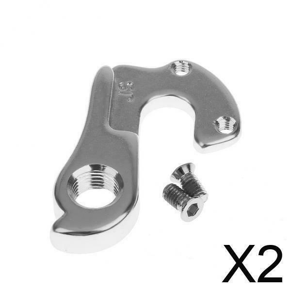 2x MTB Road Bike Rear Gear Mech Derailleur Hanger Tail Hook Drop out Adapter 8#