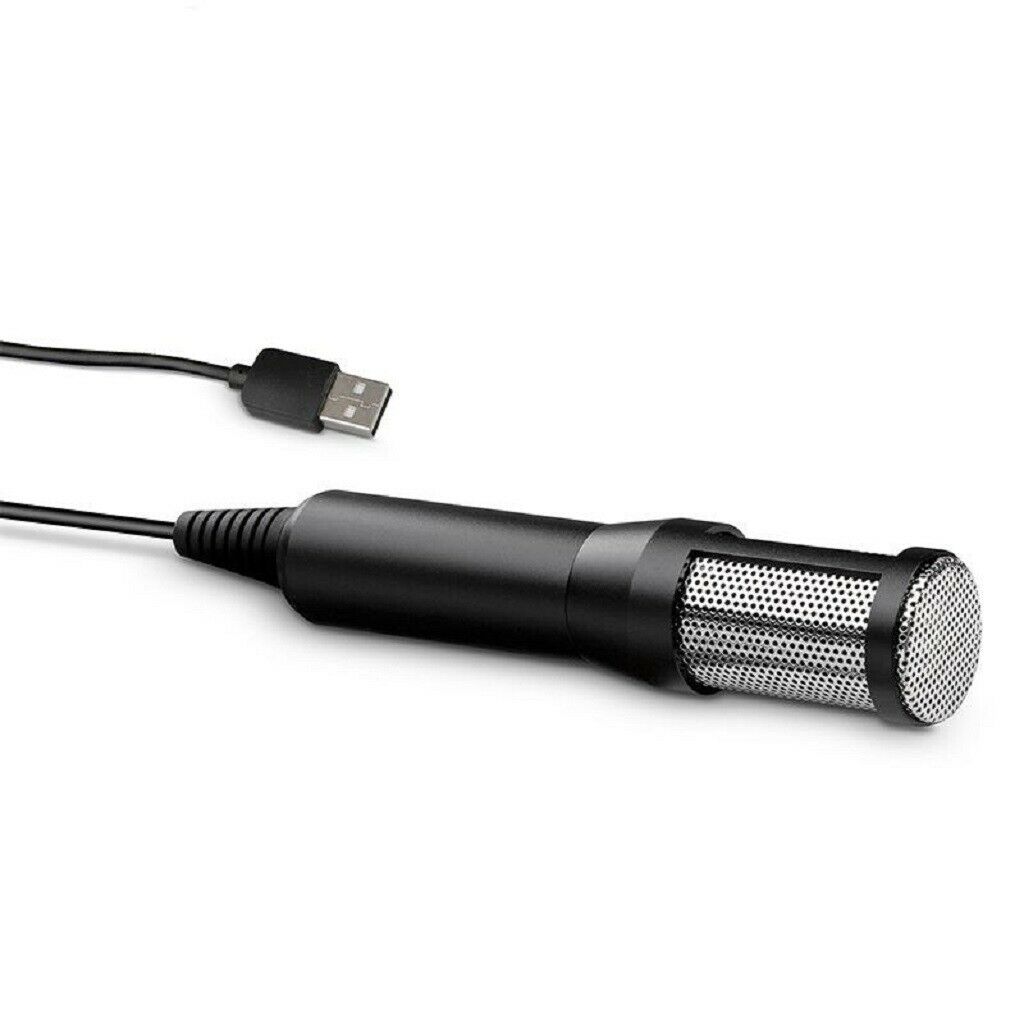 Condenser Recording Microphone 3.5mm Plug and Play PC Microphone, Broadcast