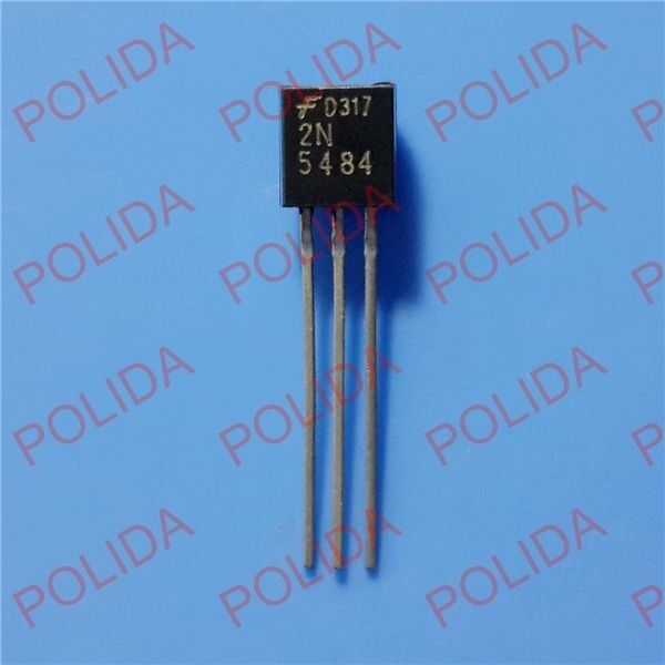5PCS  RF/VHF/UHF JFET Transistor FAIRCHILD/SILICONIX/VISHAY TO-92 2N5484