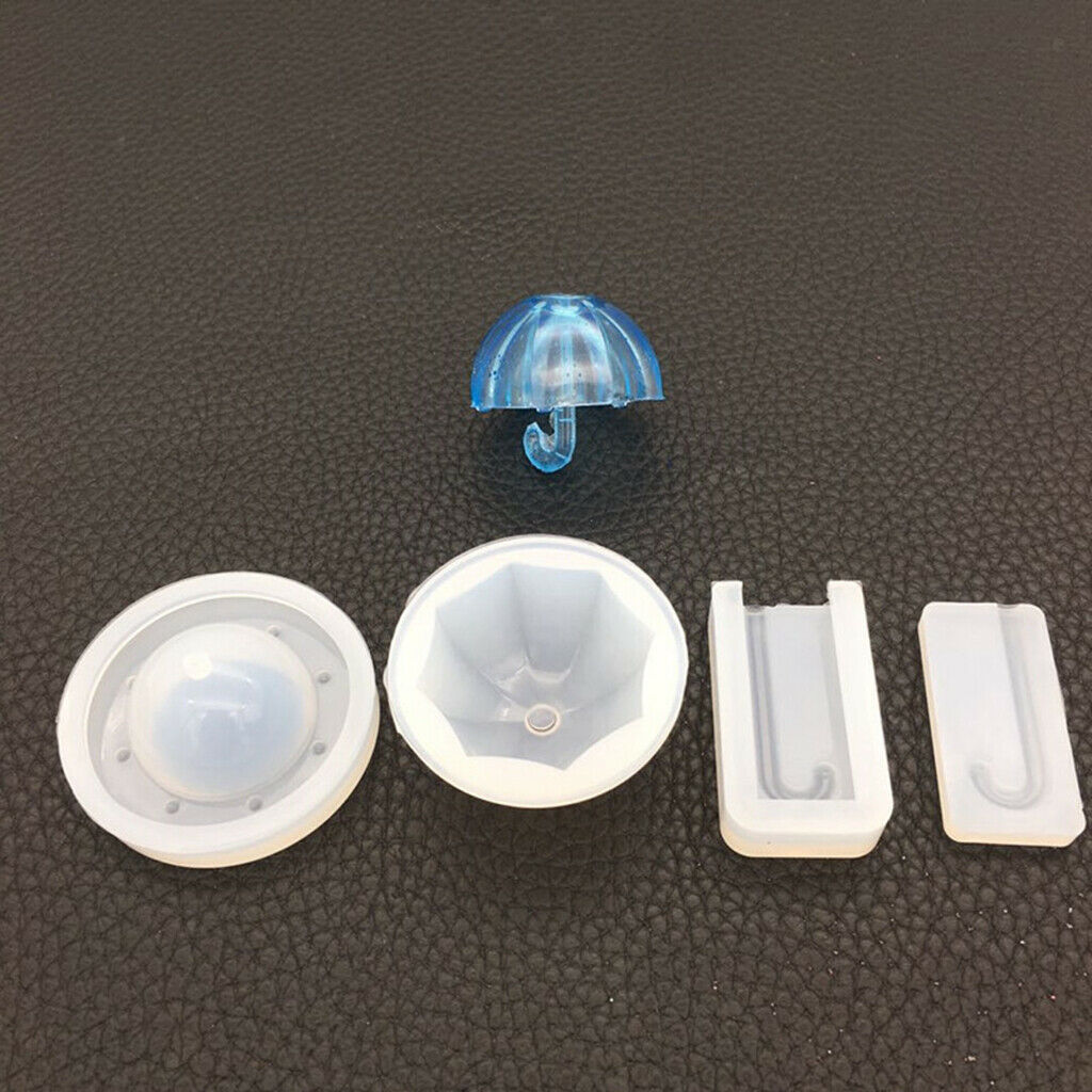Silicone Fondant Cake Mold Set Umbrella Shape Footprint DIY Mold Soap Mold Ice
