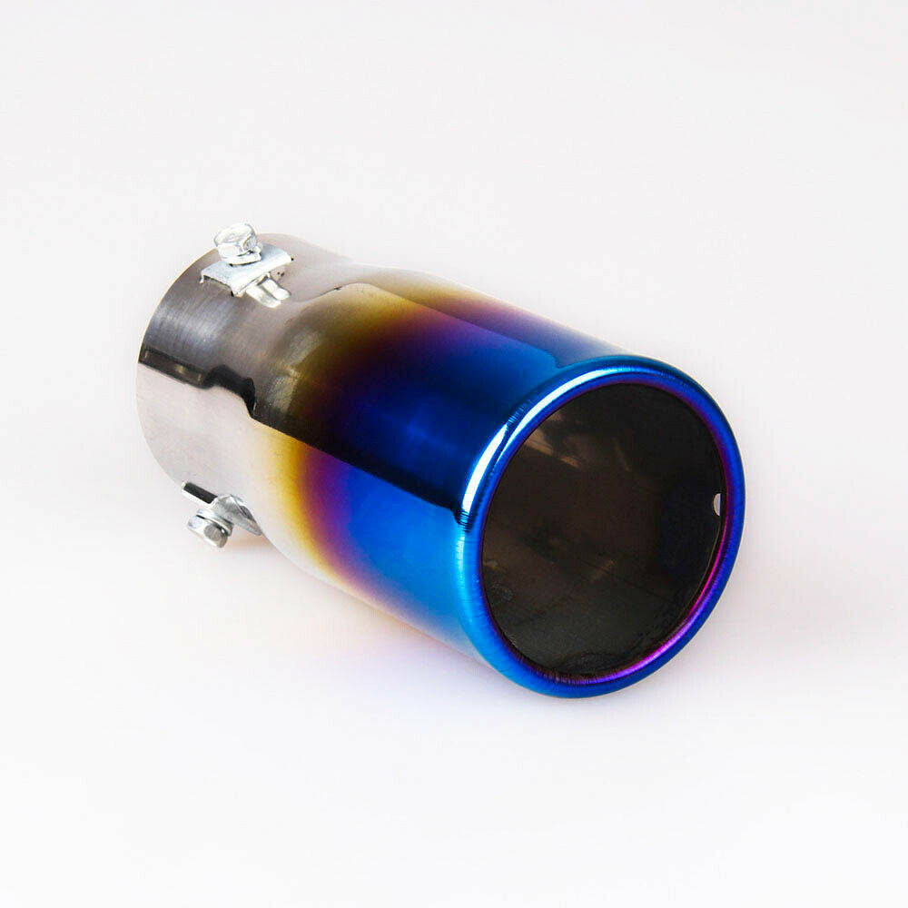 Universal Car Exhaust Muffler Stainless Steel Pipe Chrome Exhaust Tail Muffler