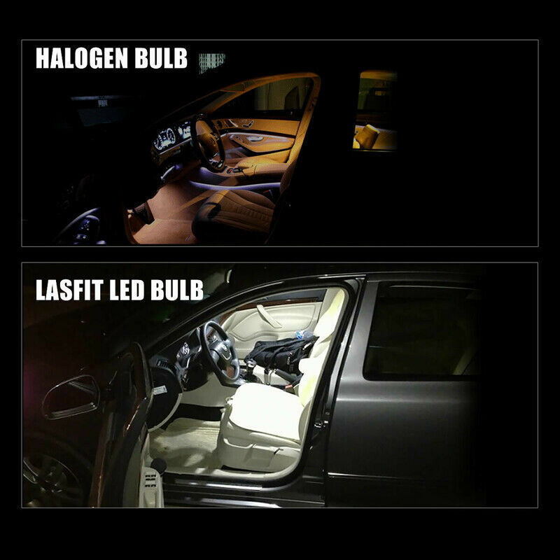 10x 194 168 2825 T10 LED License Plate Map Trunk Dome Light Bulb 6000K White