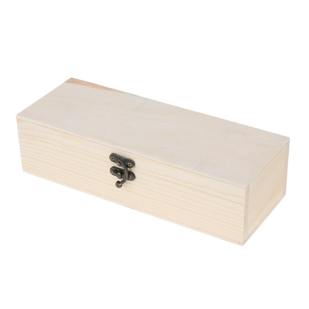 Wood Storage Box Retro Jewelry Holder Chest Container Ring Earring DIY Case