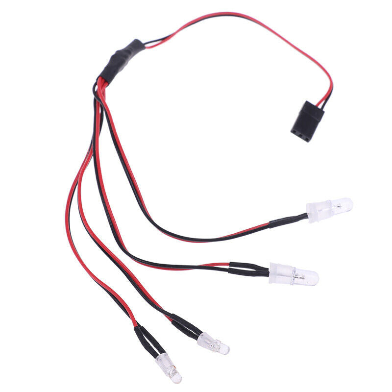 1Pc RC On-Road Car LED Night 5mm White And 3mm Red Headlamps 4 LED Lig.l8
