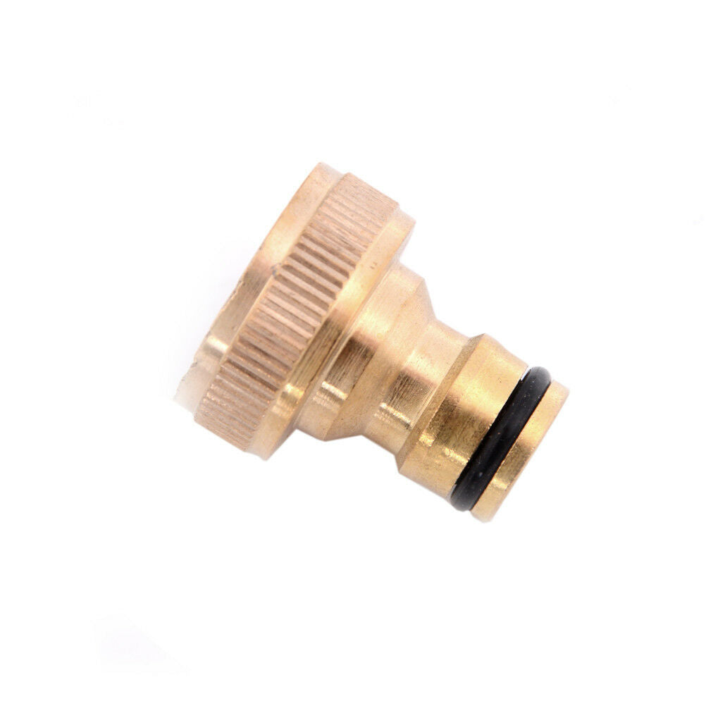 3/4'' Brass Tap Adaptor Hose Pipe Fitting Tap Hosepipe Quick Connector ZS DS Gy