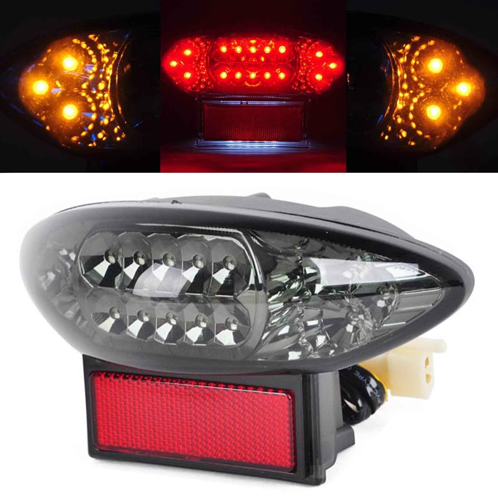 Smoke LED Tail Light Brake Turn Signal Lamp For Suzuki GSX1300R Hayabusa 99-07