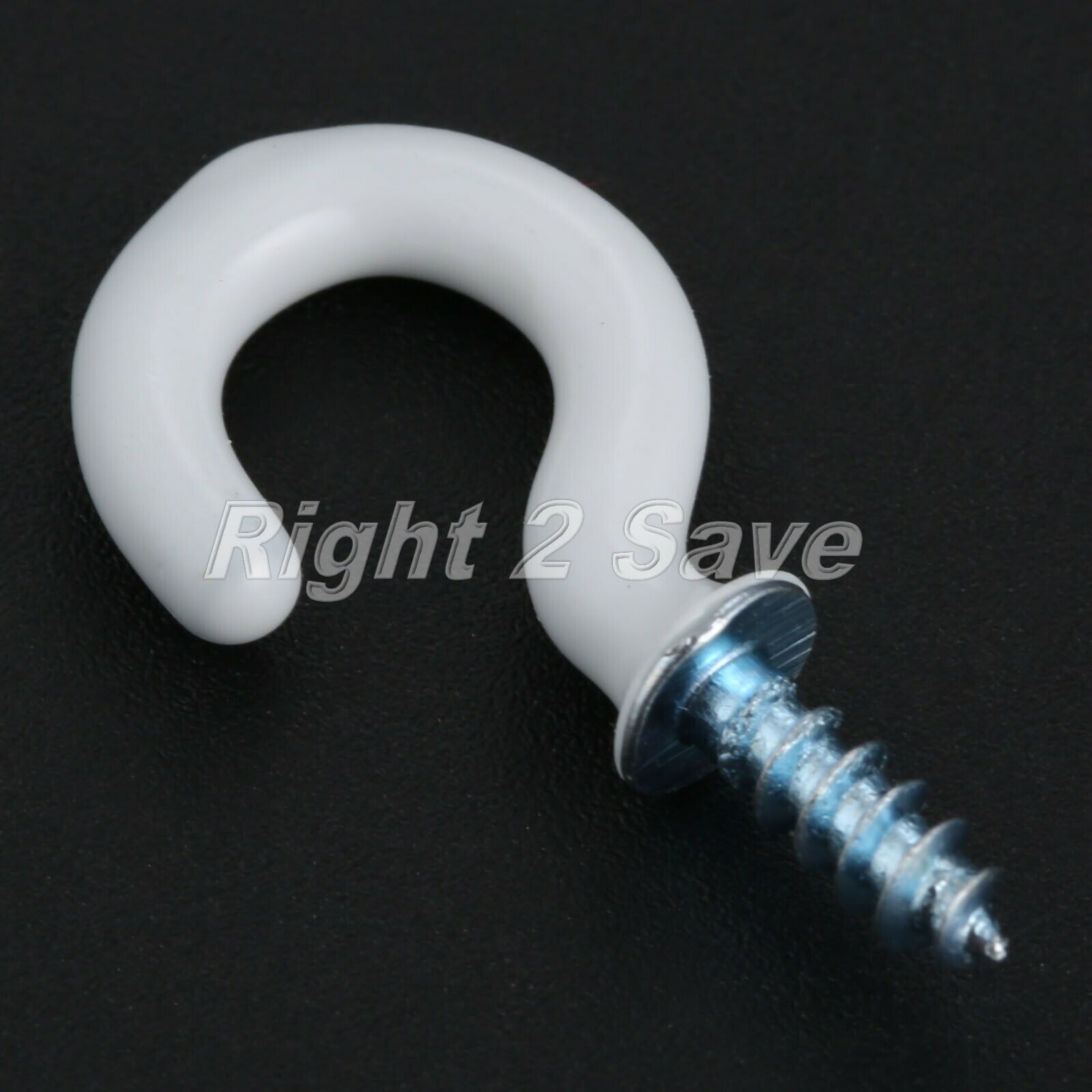 100Pcs 0.94" Strong Durable Sharp Vinyl Coated Ceiling Hooks Space-saving