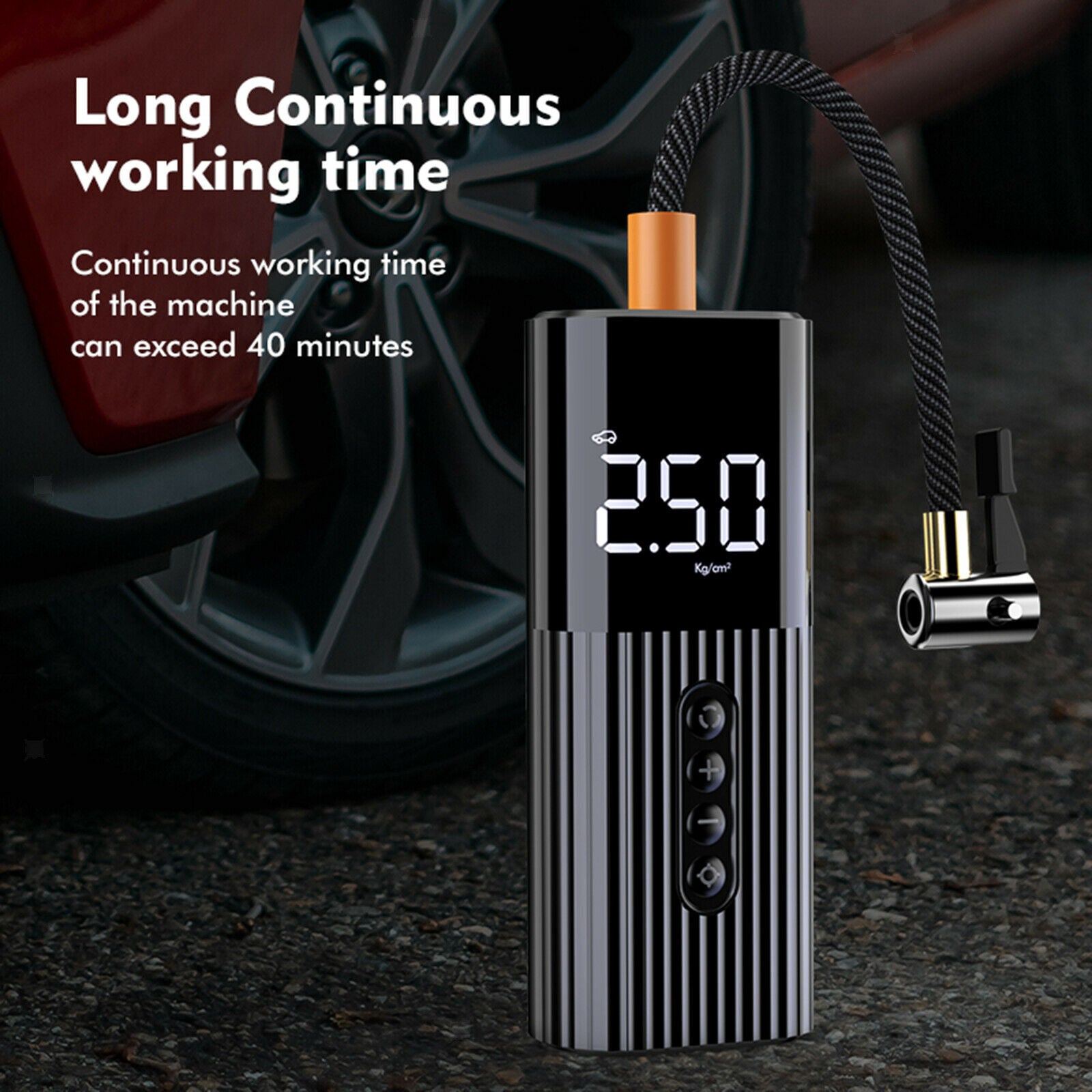 Portable Car Tyre Pump Air Compressor LED Light for Car Balls LC-301 Wired