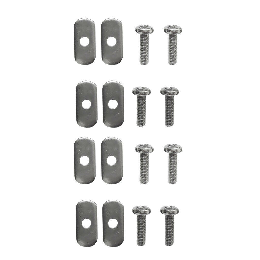 8 Sets Durable Stainless Steel Screws & Nuts Hardware Replacement Kit