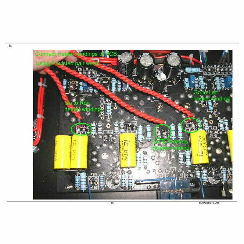 Stereo Push-pull 12AX7+12AU7+EL34 Vacuum Tube Power Amplifier Board Bare PCB AMP