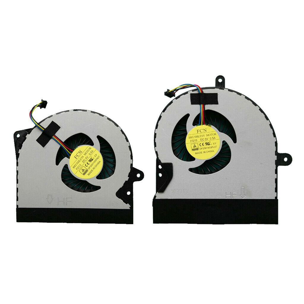 2Pcs For ASUS G751 G751J G751M G751JY G751JM G751JT CPU Fan Left+Right