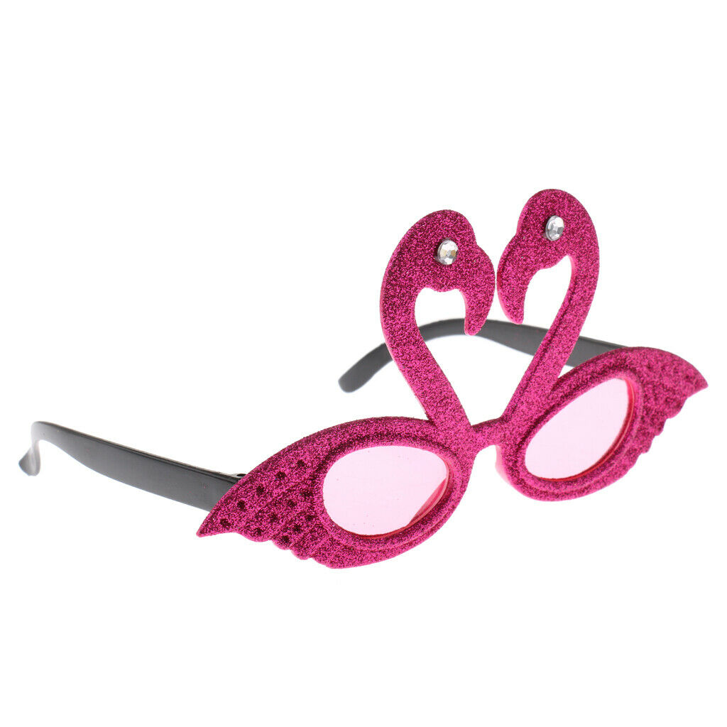 Adults Kids Hawaiian Tropical Flamingo Sunglasses Party Glasses Costume