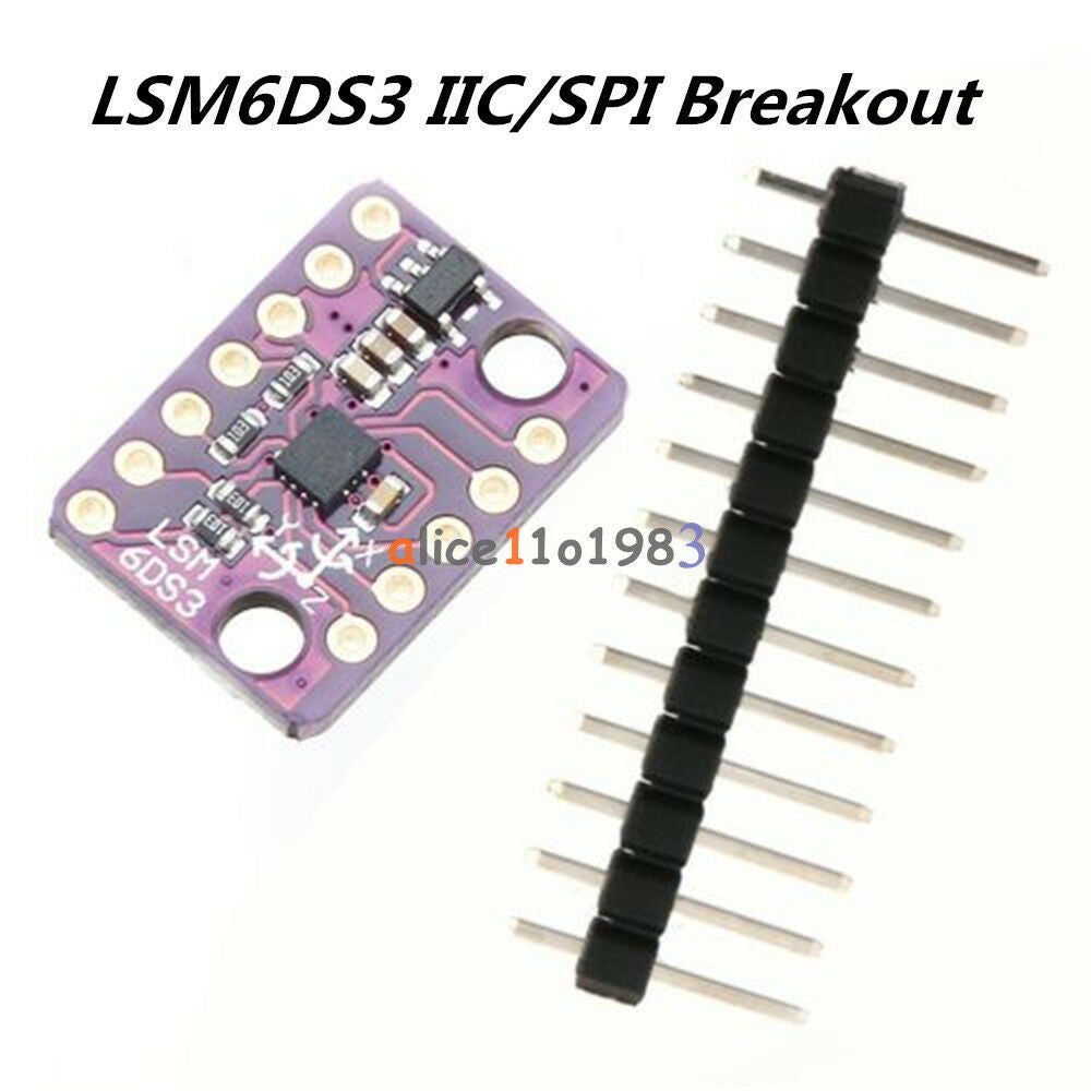 LSM6DS3 IIC/SPI 6 Degrees 3 Axis of Freedom Tilt Breakout transmission   Module